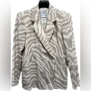 Anine Bing | Zebra Stripe Blazer